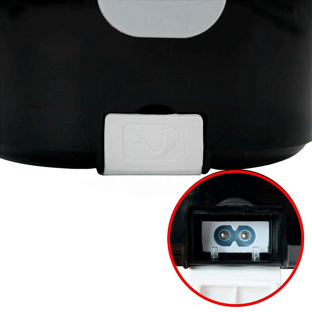 Marmita Térmica Elétrica 1,5L Portátil 110V Preto - Imagem 5