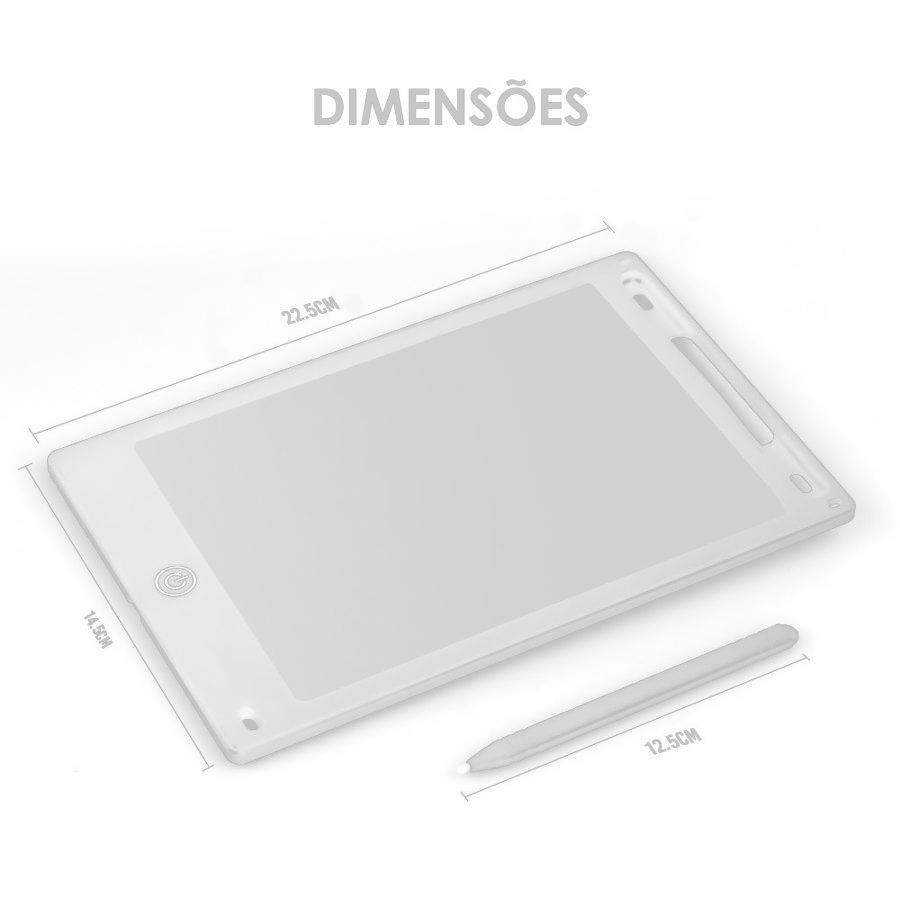 Tablet Infantil Lousa Mágica Digital LCD 8,5 Para Desenho Colorido - Imagem 7