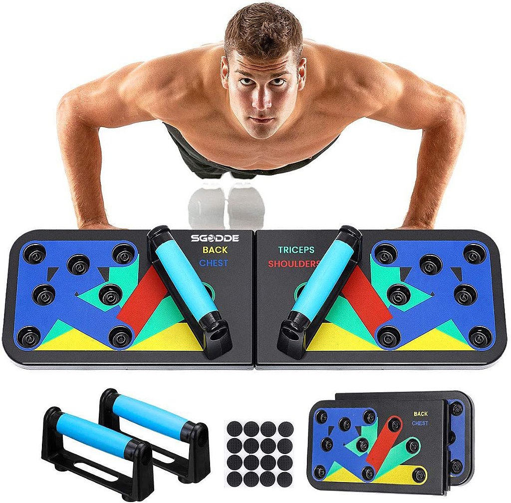 Prancha Para Flexão Multifuncional Treino De Resistência - Imagem 7